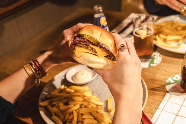 Smashed burger